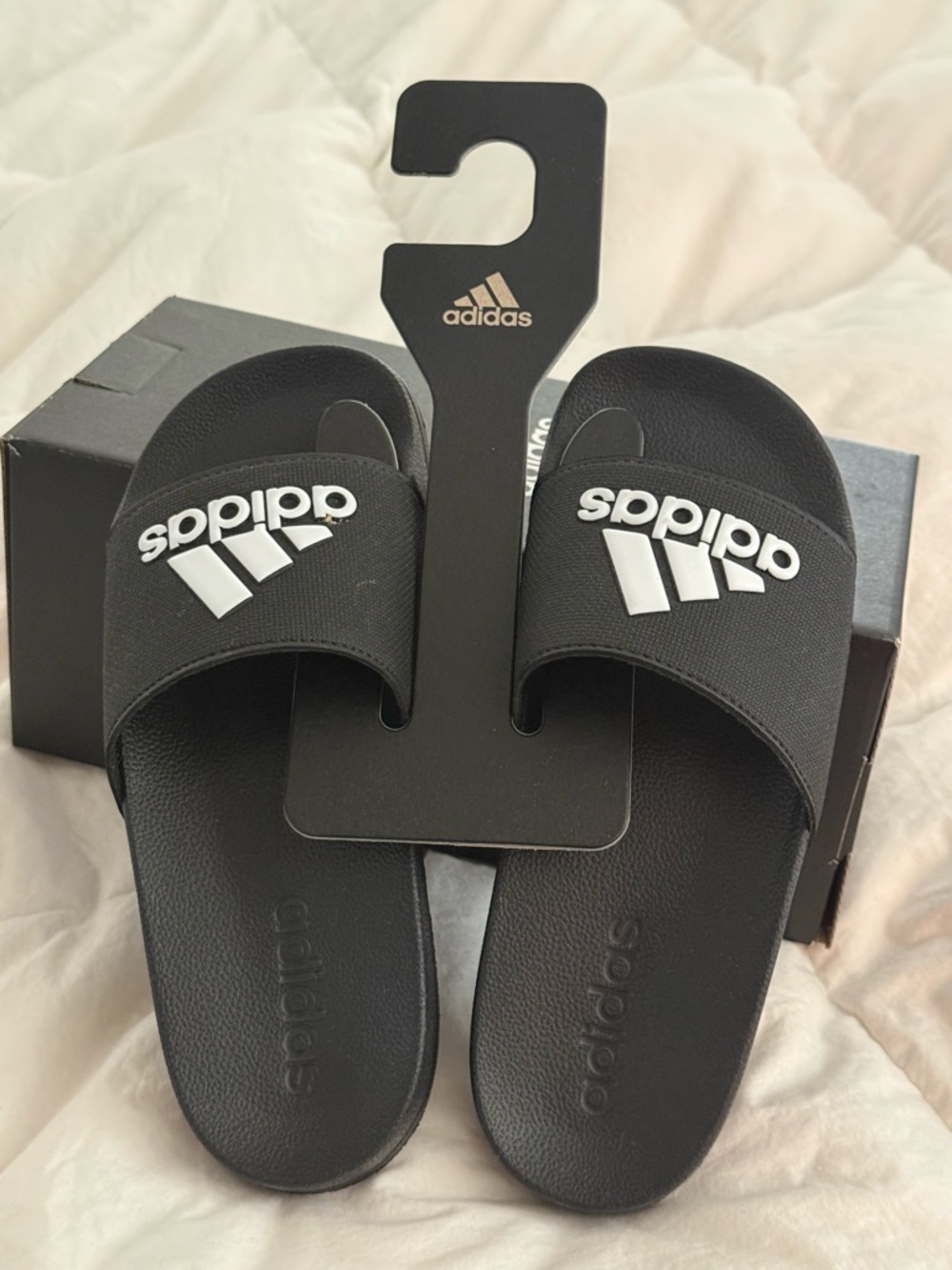 Adidas Black Slide Adidas Adilette Shower K Kids Slides size US 2, UK 2, EU 34